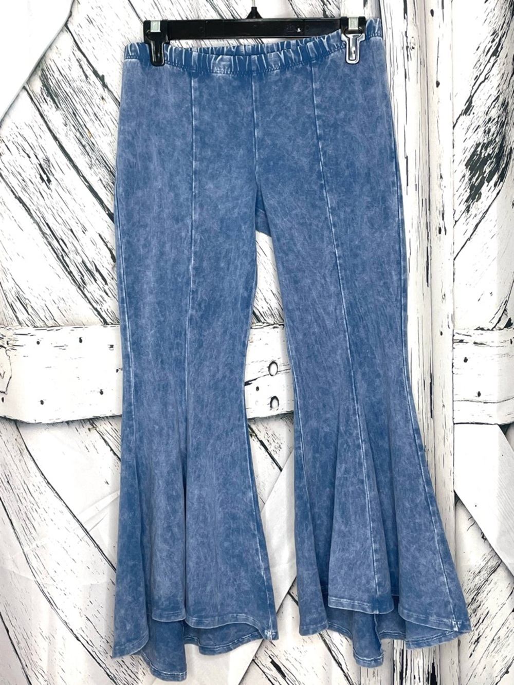 Chatoyant Mineral Wash Flare Pull On Jeans S